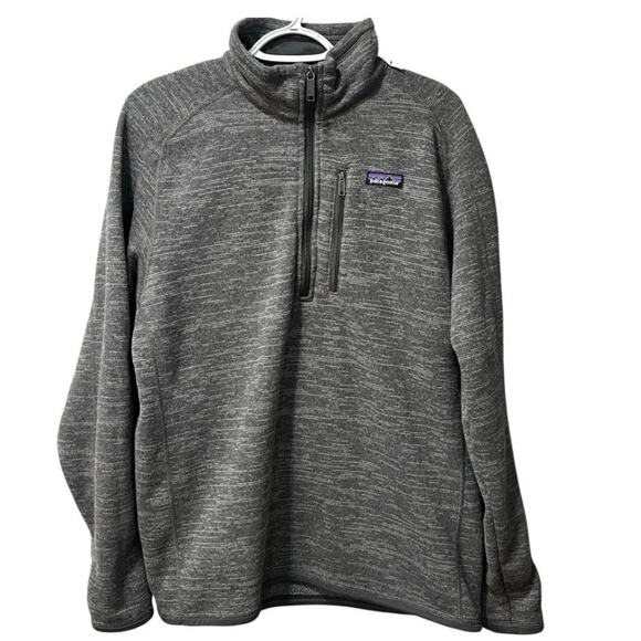 Patagonia Men's Better Sweater Quarter Zip Fleece Lined Pullover Medium - Picture 1 of 8